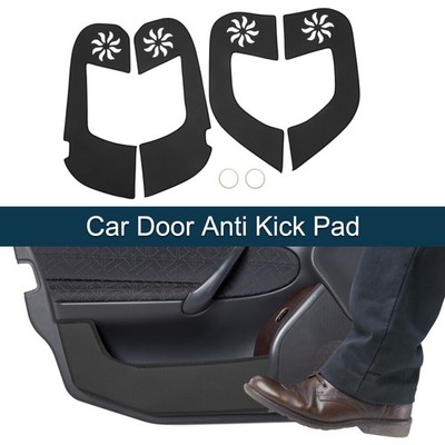 Auto-Tür Anti-Kick-Pad-Aufkleber aus Leder für Toyota Highlander 2015 Schwarz