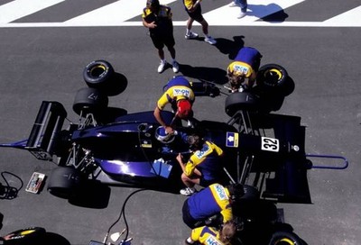 Vincenzo Sospiri Super Nova Reynard 94D crashed out of the race on- Old Photo