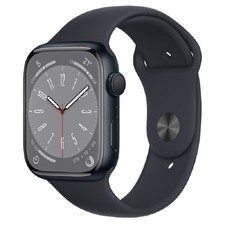 Apple Watch Series 8 GPS - 45mm Midnight Aluminium, Black Sport Band - Very Good