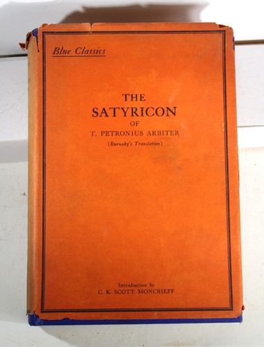 Cover of The Satyricon of T Petronius Arbiter c1923 Hardcover, A Blue Classic