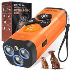 Dog Bark Deterrent Device 3X Ultrasonic Anti Barking Device with 6 Training M...