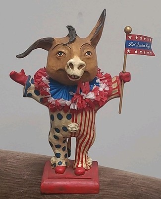 Bethany Lowe Donkey July 4th Let Freedom Ring Patriotic Patriotic America 11''