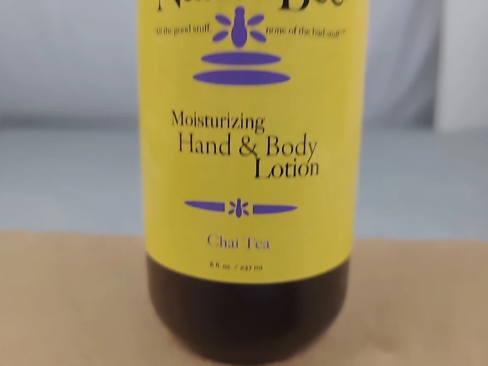1x Loción hidratante para manos y cuerpo The Naked Bee té Chai 8 fl oz con bomba nueva  Foto 2 de 4