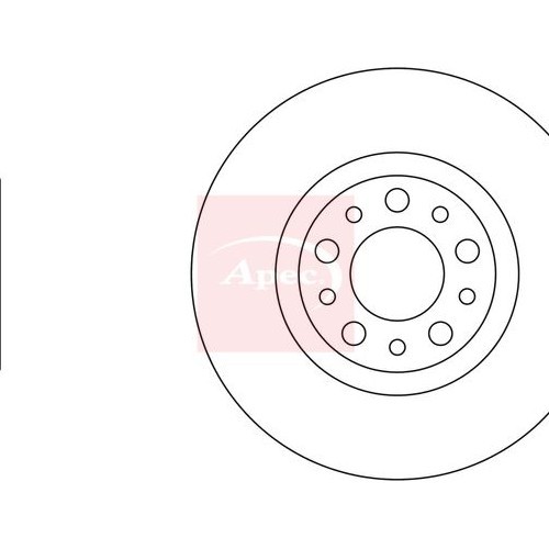 For ALFA ROMEO SPIDER 939 2006 to 2011 BRAKE DISC (FRONT) (SINGLE) DSK2500