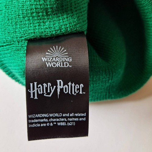 Harry Potter Slytherin Green & Gray Stripe Winter Childrens Hat - Size 6 - 14yrs - 第 9/9 張圖片