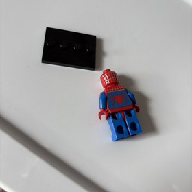 LEGO Spider-Man Minifigure Spd001 blue arm Silver Webbing 4851 4852