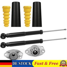 2x Stossdämpfer hinten + Domlager + Staubmanschetten Für VW Polo 6R 9N TDI TSI