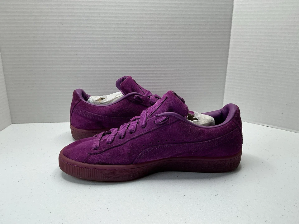 Puma Gamuza Clásica Mono Dorado Jr. Zapatillas Talla 7C Púrpura Bizancio Dorado 381470-03 Foto 4 de 4