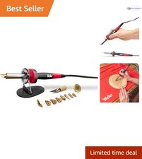 Complete 15-Piece Woodburning Kit with Stay-Cool Handle  Tips - 25W Power