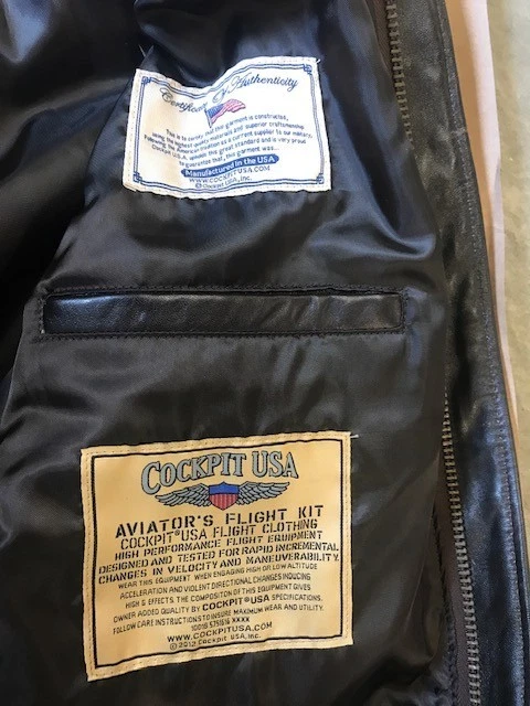 COCKPIT USA Hombre Talla 2XL, Chaqueta Z2011AW Totalmente Nueva Foto 4 de 4