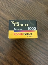 Kodak Select Royal Gold 1000 35mm Film 24 exp Vintage New Sealed Expired 5/2000