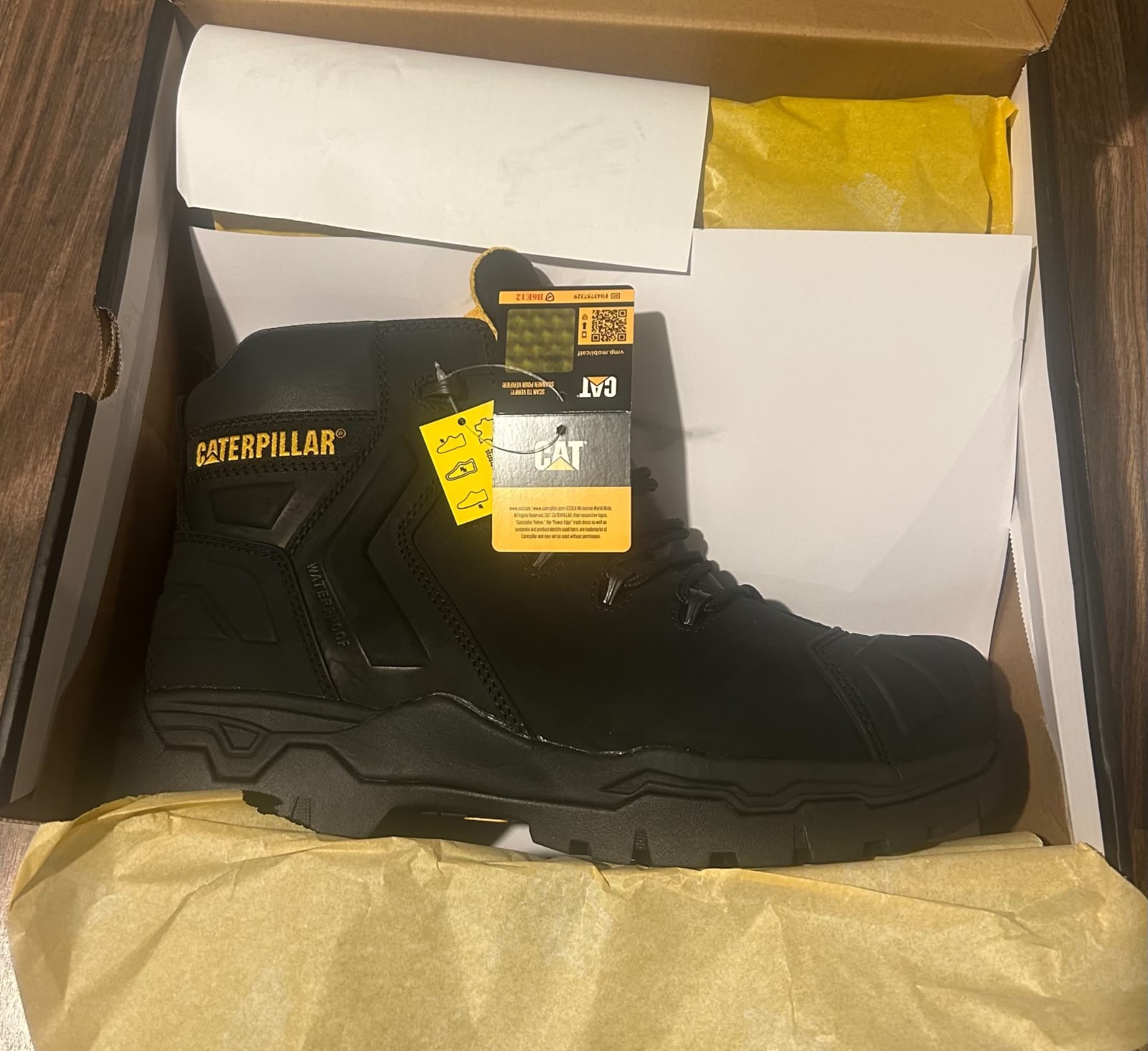 Caterpillar Everett S3 WP CAT Safety Boot Black SIZE 11