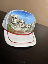 VINTAGE Mt. Rushmore Hat Mesh Trucker Adjustable Snapback Collector Series I Cap