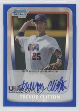 2011 Bowman Draft Blue Refractor 95/99 Trevor Clifton #AA-TC Auto 0m8
