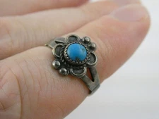 Wheeler Manufacturing of Lemon Southwestern Sterling Silver Turquoise Ring Sz 6