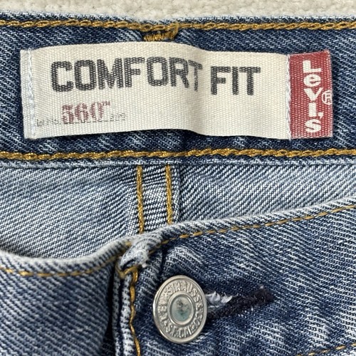 Levis 560 Jeans Mens 38x30 Measure 37x29 Comfort Denim Y2K Loose Tapered *read - Picture 5 of 12