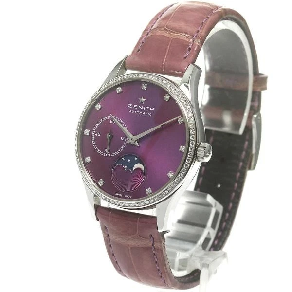 Zenith — Zenith Elite Ultra Thin 16.2310.692 33mm SS Purple Dial Automatic Watch #C5660
