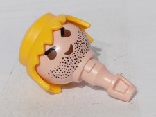 PLAYMOBIL BÖSER KOPF BLONDE PERÜCKE BLONDE HAARE WIKINGER HAHN BARBAR...