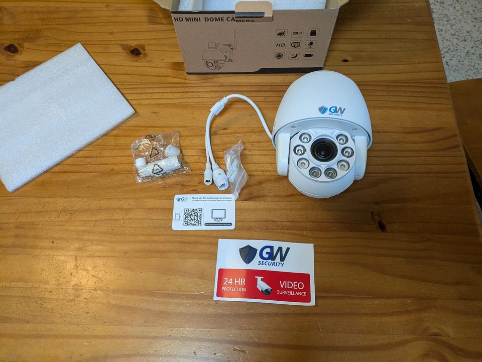 GW Security POE Pan Tilt 5MP Mini-Dome Camera GW-501PTZ - Image 3 of 3