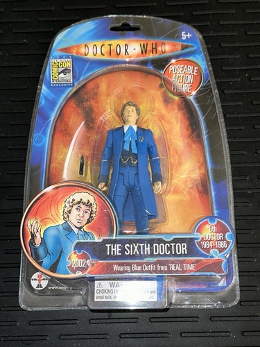 2009 SDCC DOCTOR WHO SIXTH DOCTOR REAL TIME BLUE COAT Exclusive Colin Baker