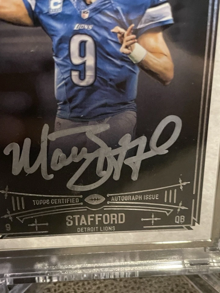 🔥Matthew Stafford 2014 Topps Museum Collection Silver Metal Frame SP /25 DET - Image 3 of 4