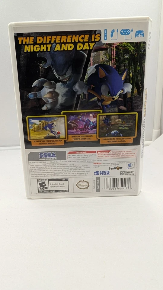 Sonic Unleashed Nintendo Wii CIB Complete - Excellent Refurbished  - Image 3 of 4