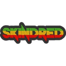 Skindred Band Shaped Logo Custom Embroidered Patch (10x3cm) (NEW)