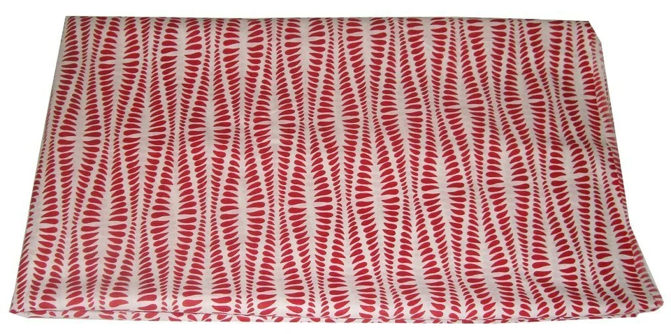 5 Yard Indian Cotton Red Fabric Block Screen Print Dressmaking Fabric - Image 2 of 2
