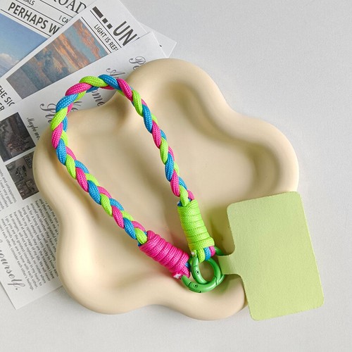 Colorful Sweet Phone Hand Woven Anti-lost Lanyard Fashion Keychain Pendant Gifts - 第 13/22 張圖片