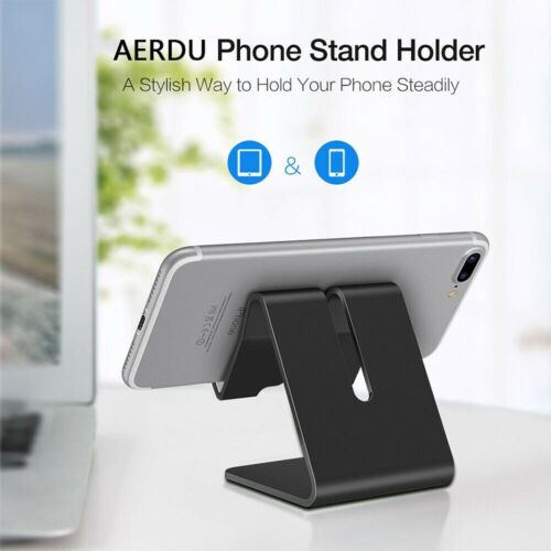 Cell Phone Desk Stand Holder Adjustable Aluminum Desktop Portable Universal - Picture 7 of 12