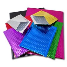 A5+ / C5+ Gift Shiny Metallic Foil Bubble Wrap Padded Mailing Bags Envelopes