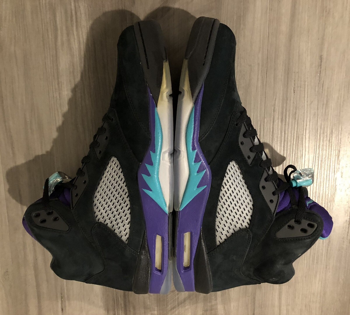 Nike Air Jordan 5 Retro Black Grape Size 14 New With Box Nike Air Jordan 5 Retro Black Grape Size 14 New With Box