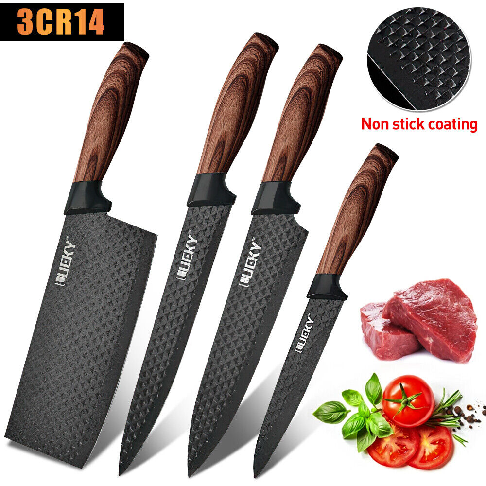 Set Juego Cuchillos Cocina Chef Profesional Plástico Y Acero