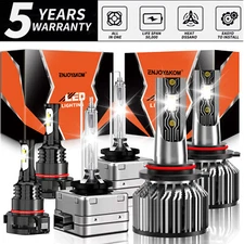 For Chevrolet Tahoe 2015-2015 6x LED Headlight + Fog Light Bulb Combo White Kit