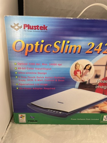 Plustek Opticslim 2420 CIS Color Flatbed Scanner 2004 NEW NOS - 第 2/6 張圖片