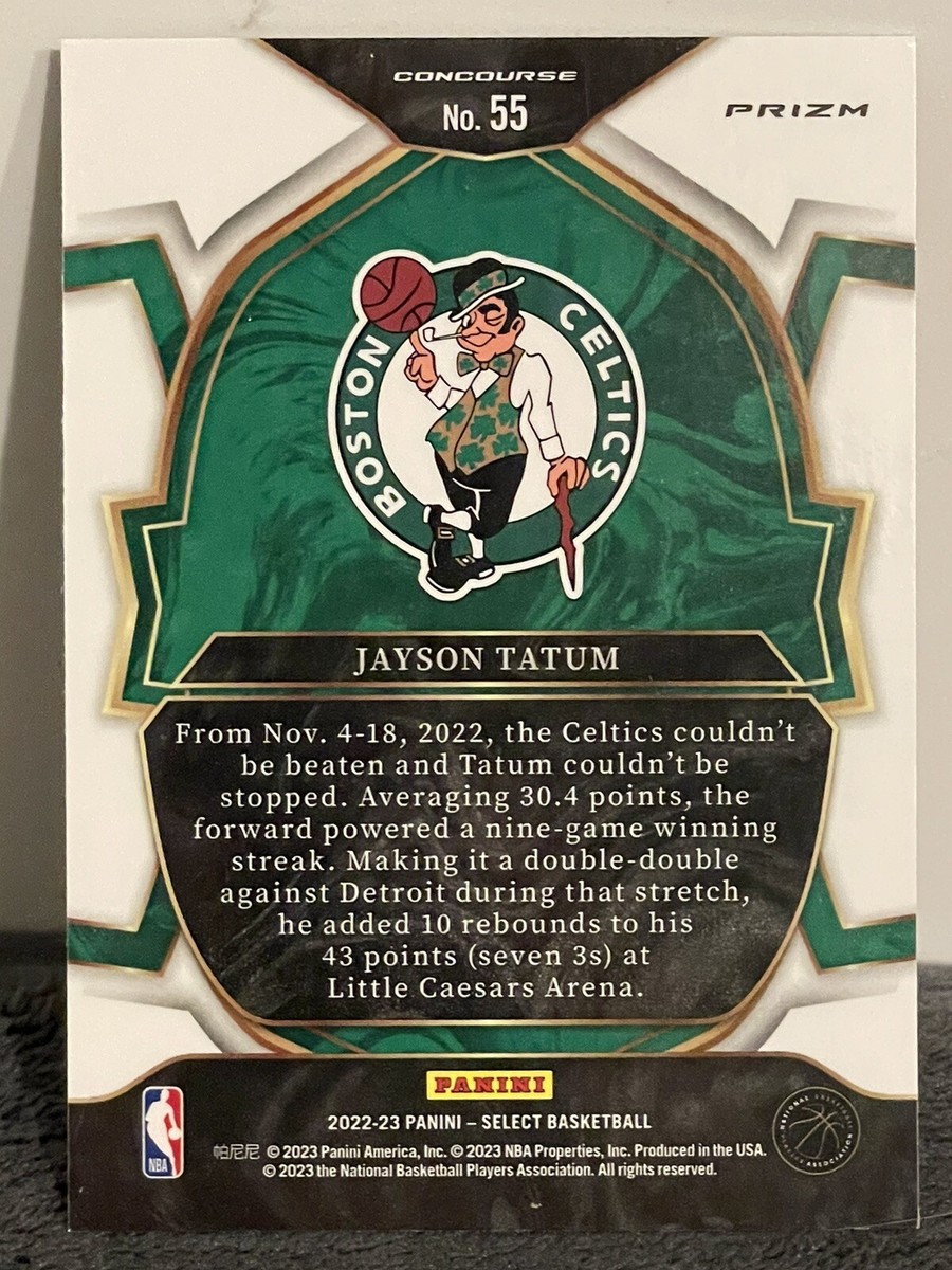 Jayson Tatum 2022-23 Panini Select Concourse Silver Prizm