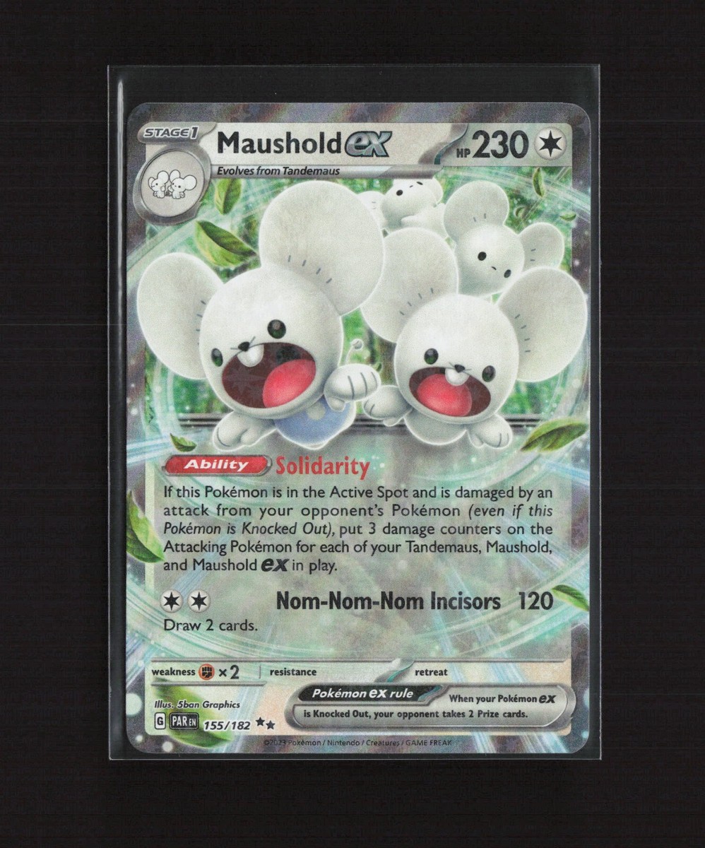 maushold pokemon card price Maushold ex 155/182 Paradox Rift Double Rare Pokemon Card