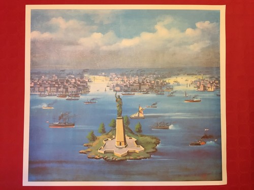 Anzeigen von New York Druck A Farben - Reproduktion Gouache Der Fine 1800