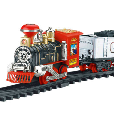 classic train set with real smoke