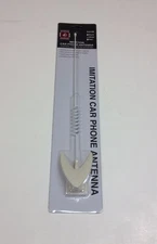 1x 13" WHITE VINTAGE CAR IMITATION PHONE AERIAL DECOR DUMMY ANTENNA  ANT-69 W