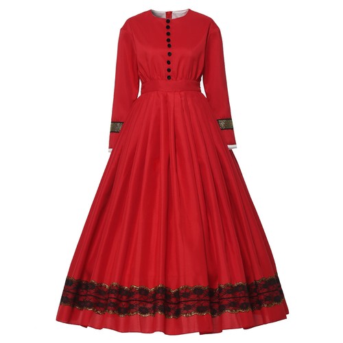 Women Civil War Day Dress 1860s Reenactment Victorian Costume - Picture 29 of 31