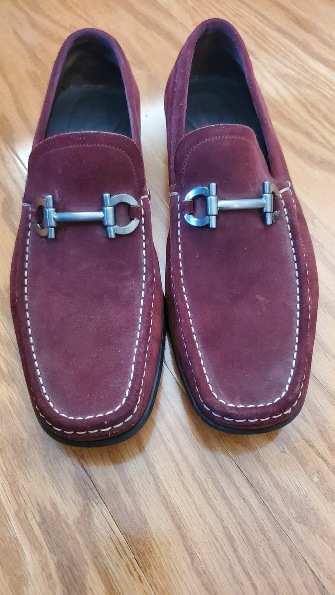 Salvatore Ferragamo Maroon Loafers - size 10 | eBay display picture 2