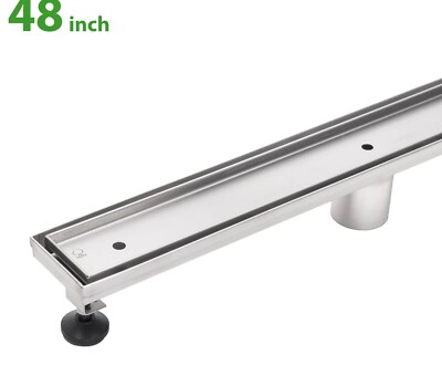 48  BAI Stainless Linear Tile Shower Drain Tileable