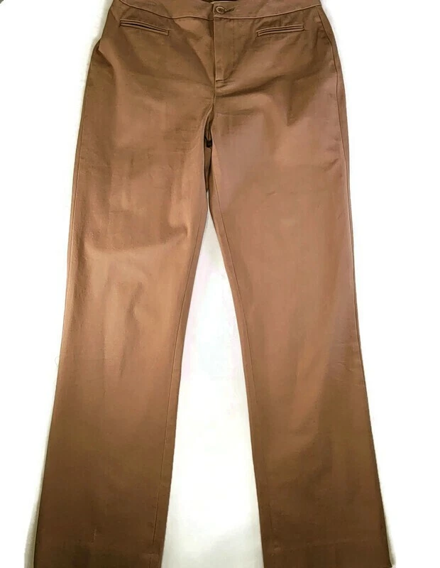 Coldwater Creek Womens Classic Fit Dress Pants Size 10 Tan Color