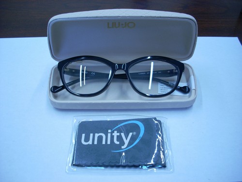 LIU - JO COLLECTION WOMEN'S EBONY PLASTIC FULL RIM EYEGLASS FRAMES 53-16-140