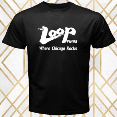 #ad The Loop FM 98 Radio Men#x27;s Black Size S 5XL $17.99
