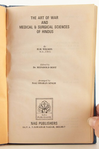 The Art of War and Medical & Surgical Sciences of Hindus by H.H. Wilson 1979 - Picture 2 of 10