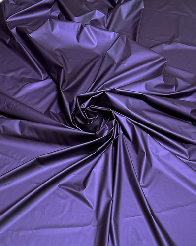 MATTE VINYL PLEATHER GOTHIC FETISH FABRIC WATERPROOF RAINCOAT BLACK WHITE 54'W - Picture 141 of 149