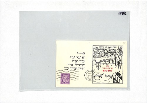 GB QEII Locals *HERM ISLAND* FDC EUROPA 1961 Guernsey REGIONAL Cover XE91 - Picture 4 of 8