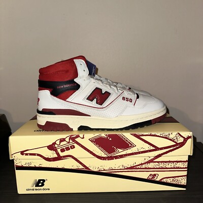 Aime Leon Dore ALD x New Balance 650R White Red - BB650RE1 MENS 11